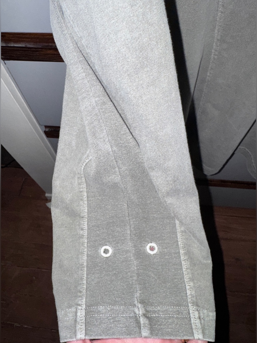 JOAH BROWN 🩶 Vintage Panel Long Sleeve Haze Cotton S/M Oversized 🪷 Pristine! - Picture 13 of 15